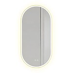 Zrkadlo LED OVL 50x100cm Gold