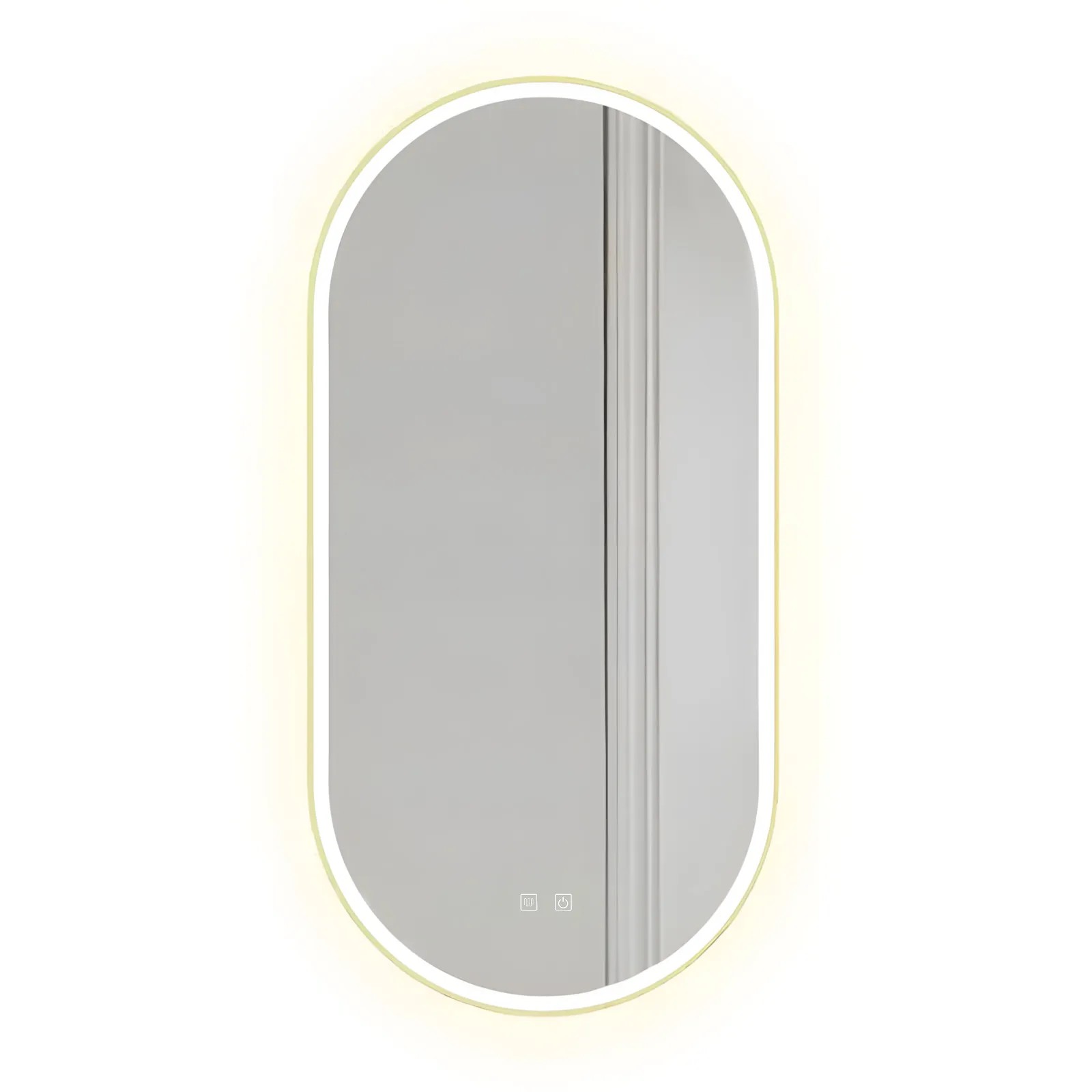 1_default-112 Zrkadlo LED OVL 50x100cm Gold – Obrázok 1