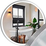 Zrkadlo LED 50cm MMJ BRUSH SILVER