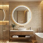 Zrkadlo LED 50cm MMJ BRUSH SILVER – Obrázok 2