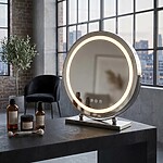 Zrkadlo LED MAKE-UP Chrome 40 cm – Obrázok 3