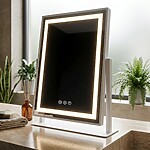 Zrkadlo LED LUMI White 30x40cm – Obrázok 3