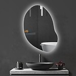Zrkadlo LED 80x60cm CLOUD C – Obrázok 3