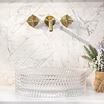 Umývadlo na dosku REA CRISTAL - priehľadné – Obrázok 3