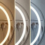 Zrkadlo LED MAKE-UP L.Gold 50 cm – Obrázok 4