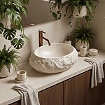 Umývadlo na dosku Mika Warm Beige – Obrázok 4