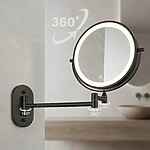 Zrkadlo LED Glow Black – Obrázok 4