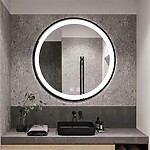 Zrkadlo LED 70cm MMJ Black – Obrázok 4