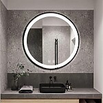 Zrkadlo LED 90cm MMJ Black – Obrázok 4