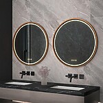 Zrkadlo LED 70cm MMJ BRUSH COPPER – Obrázok 4