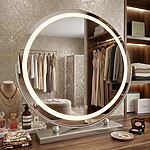 Zrkadlo LED MAKE-UP Chrome 50 cm – Obrázok 4