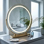 Zrkadlo LED MAKE-UP L.Gold 50 cm – Obrázok 5