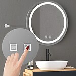 Zrkadlo LED 50cm MMJ BRUSH SILVER – Obrázok 5