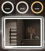 Zrkadlo LED 80x60cm P10407 – Obrázok 5