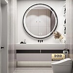 Zrkadlo LED 70cm MMJ Black – Obrázok 5