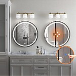 Zrkadlo LED 80cm MMJ Black – Obrázok 5