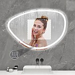 Zrkadlo LED 70x100cm FOG – Obrázok 6