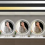 Zrkadlo LED 100cm MMJ Black – Obrázok 7