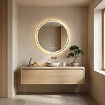 Zrkadlo LED 90cm MMJ Gold – Obrázok 7