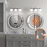 Zrkadlo LED 50cm MMJ BRUSH SILVER – Obrázok 7