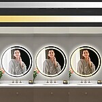 Zrkadlo LED 80cm MMJ Black – Obrázok 7
