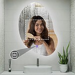 Zrkadlo LED 80x60cm CLOUD C – Obrázok 7