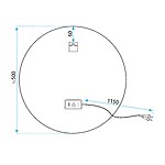 Zrkadlo LED 50cm FFJ50 – Obrázok 8