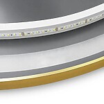 Zrkadlo LED 50cm MMJ BRUSH GOLD – Obrázok 8