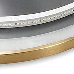 Zrkadlo LED 60cm MMJ BRUSH GOLD – Obrázok 8