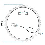 Zrkadlo LED 80cm X013 – Obrázok 9