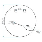 Zrkadlo LED 80cm BAS – Obrázok 9