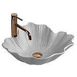Umývadlo na dosku Rea Flower Grey – Obrázok 9