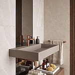 Umývadlo z liateho mramoru Rea GOYA TAUPE 70CM – Obrázok 3