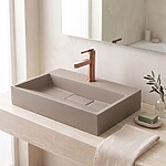 Umývadlo z liateho mramoru Rea GOYA TAUPE 60CM – Obrázok 3