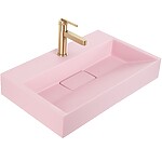Umývadlo REA GOYA PINK na dosku 60 CM - konglomerát