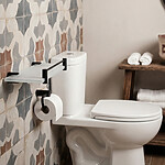 Nimco Čierna polička s ohrádkou, 30 cm – Obrázok 2
